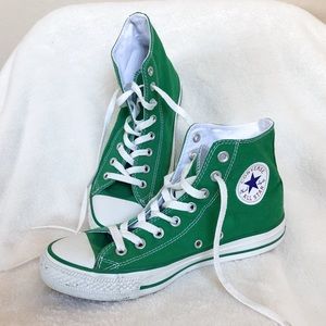 Green Converse Chuck Taylor High tops